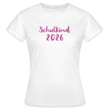 Schoolchild 2026 - Women's T-Shirt - white - Front - AI Model Female 172 dark (172cm)