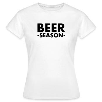 Saison de la bière - Bier Saison - T-shirt Femme - blanc - Devant - AI Model Female 172 dark (172cm)
