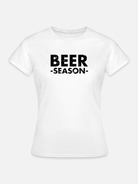 Beer Season - Bier Saison - Frauen T-Shirt - Weiß