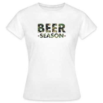 Saison de la bière - Bier Saison - T-shirt Femme - blanc - Devant - AI Model Female 172 dark (172cm)
