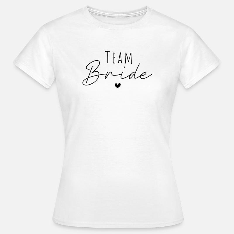 Sposa del Team Scritto a mano - Maglietta da donna - bianco