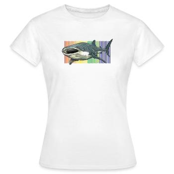 Requin-baleine Rhincodon typus - T-shirt Femme - blanc - Devant - AI Model Female 172 dark (172cm)
