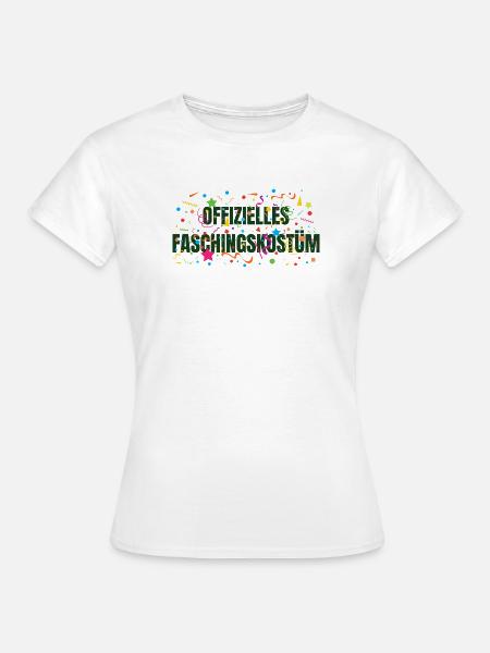 Offizielles Faschingskostüm - Frauen T-Shirt - Weiß