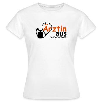 Ärztin aus Leidenschaft Geschenk - Frauen T-Shirt - Weiß - Vorne - AI Model Female 172 dark (172cm)
