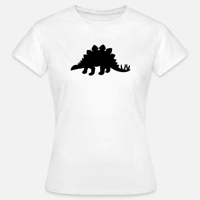 Stegosaurus Dinosaur - Women's T-Shirt - white