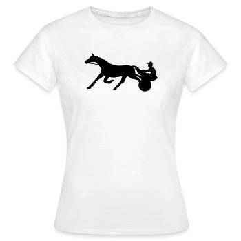 Harness Racing - T-shirt Femme - blanc - Devant - AI Model Female 172 dark (172cm)