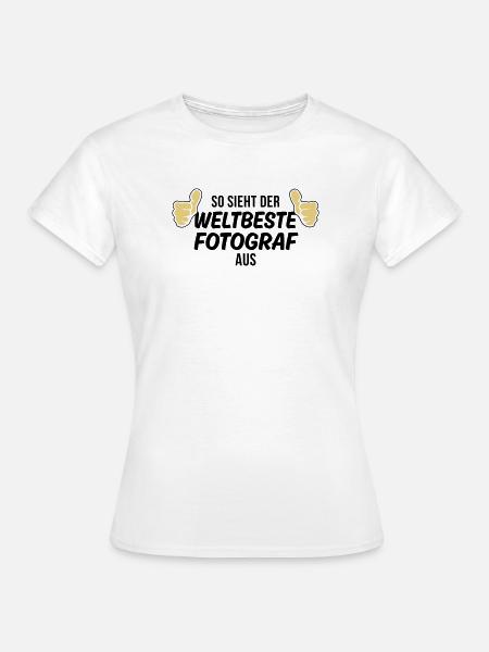 der weltbeste fotograf - Frauen T-Shirt - Weiß