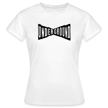 underground gangster like a boss krass cool - Frauen T-Shirt - Weiß - Vorne - AI Model Female 172 dark (172cm)