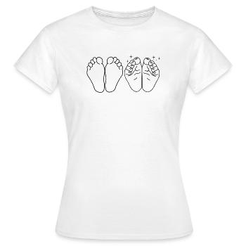 Feet Pedicure - Women's T-Shirt - white - Front - AI Model Female 172 dark (172cm)