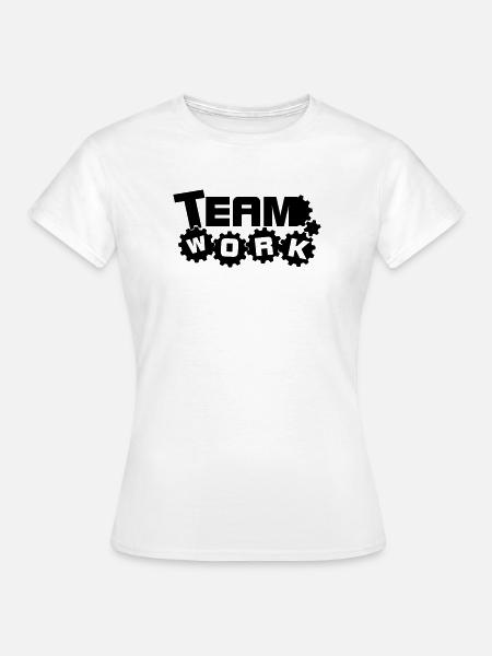 Teamarbeit 1 - Frauen T-Shirt - Weiß