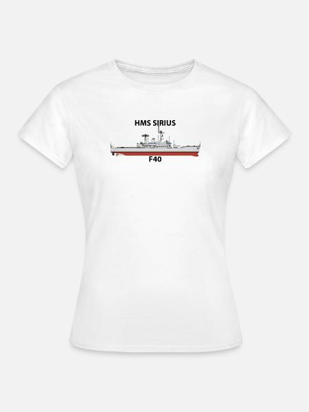 HMS SIRIUS - LEANDER ORIG - Frauen T-Shirt - Weiß