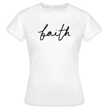 Foi - T-shirt Femme - blanc - Devant - AI Model Female 172 dark (172cm)