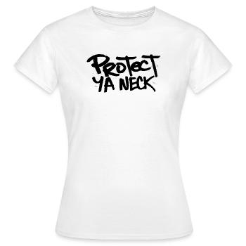 Portect YA Neck Protection Neck Hip Hop Graffiti Rap - Women's T-Shirt - white - Front - AI Model Female 172 dark (172cm)