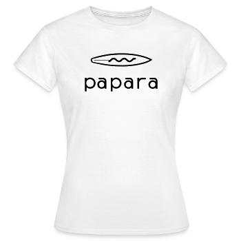 Papara Tahiti Surfspot - Frauen T-Shirt - Weiß - Vorne - AI Model Female 172 dark (172cm)