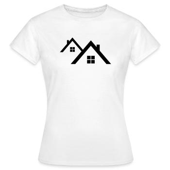 Dach - Frauen T-Shirt - Weiß - Vorne - AI Model Female 172 dark (172cm)