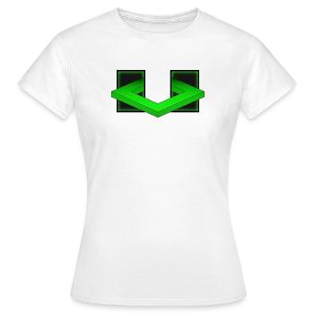 Geometric illusion - Women's T-Shirt - white - Front - AI Model Female 172 dark (172cm)