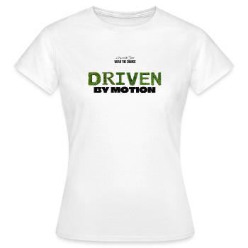 Driven by Motion - Women's T-Shirt - white - Front - AI Model Female 172 dark (172cm)