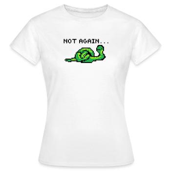 Pixelart Serpent - T-shirt Femme - blanc - Devant - AI Model Female 172 dark (172cm)