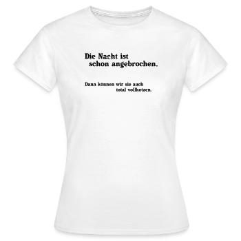 La nuit est tombée - T-shirt Femme - blanc - Devant - AI Model Female 172 dark (172cm)