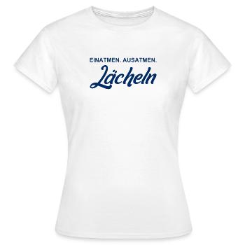 Inspirer - Expirer - Sourire - T-shirt Femme - blanc - Devant - AI Model Female 172 dark (172cm)