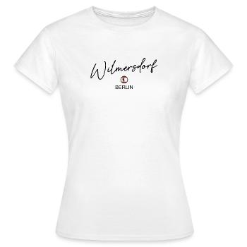 Wilmersdorf - Drapeau de Berlin - Ours de Berlin - T-shirt Femme - blanc - Devant - AI Model Female 172 dark (172cm)