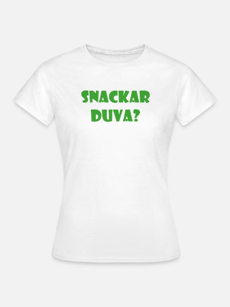 Talking Duva – Göteborg-Humor - Frauen T-Shirt - Weiß