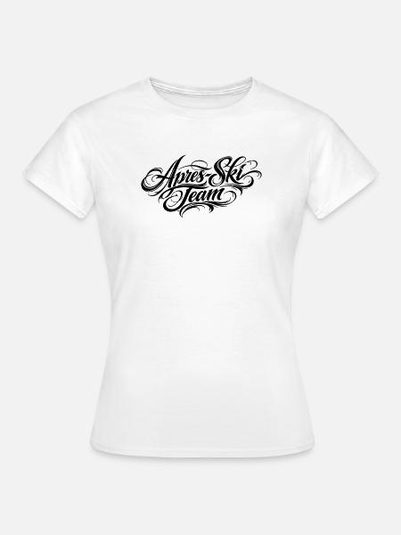 Apres Ski Team Schriftzug - Frauen T-Shirt - Weiß