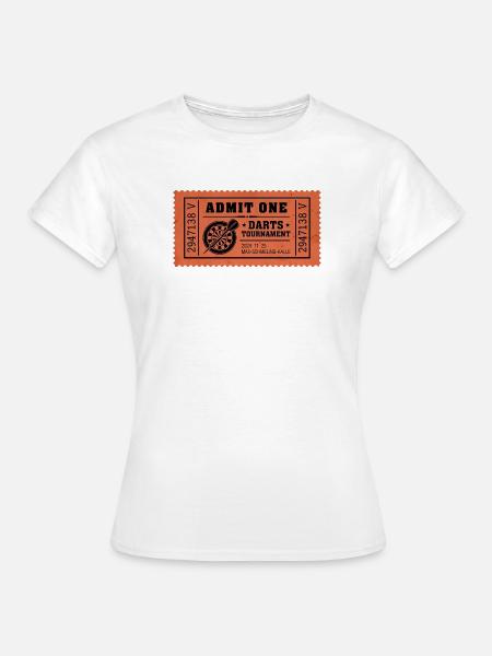 Darts Turnier Ticket 2024 - Frauen T-Shirt - Weiß