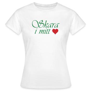 Crowd in my heart - Women's T-Shirt - white - Front - AI Model Female 172 dark (172cm)