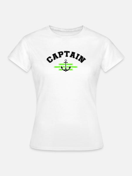 Anker Captain - Frauen T-Shirt - Weiß