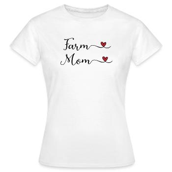 Maman de la ferme - T-shirt Femme - blanc - Devant - AI Model Female 172 dark (172cm)
