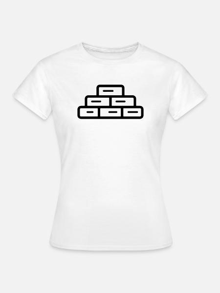 Ziegel - Frauen T-Shirt - Weiß