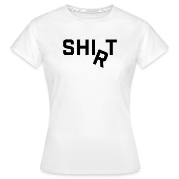Le Chemise R s’inscrit autour du motif du slogan - T-shirt Femme - blanc - Devant - AI Model Female 172 dark (172cm)