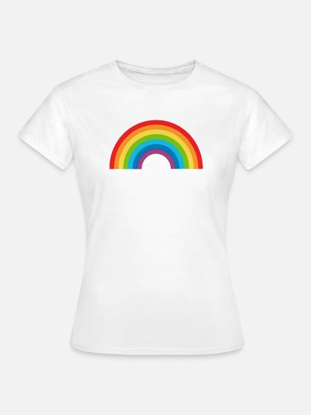 Regenbogen - Frauen T-Shirt - Weiß