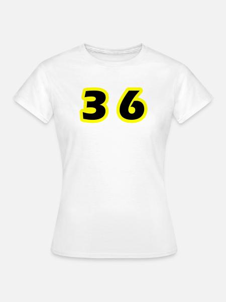 36 Zahl symbol - Frauen T-Shirt - Weiß