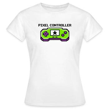 Pixel Controller Logo Graphic - Women's T-Shirt - white - Front - AI Model Female 172 dark (172cm)