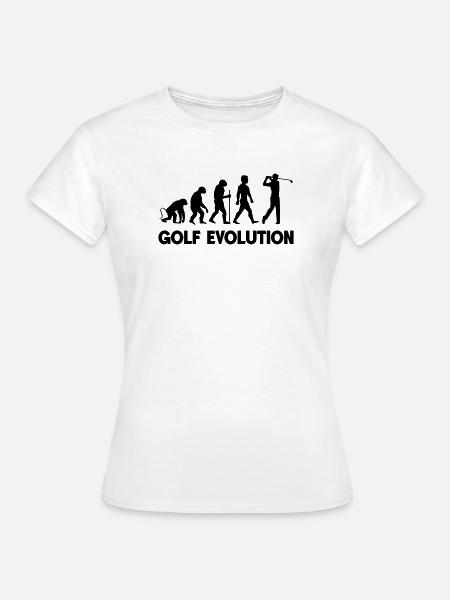 Golf Evolution - Frauen T-Shirt - Weiß