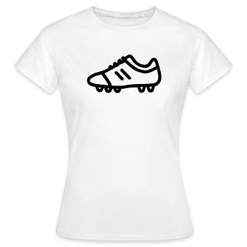 chaussure de football crampons - T-shirt Femme - blanc - Devant - AI Model Female 172 dark (172cm)