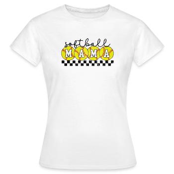 Softball Mama Game Day - Women's T-Shirt - white - Front - AI Model Female 172 dark (172cm)