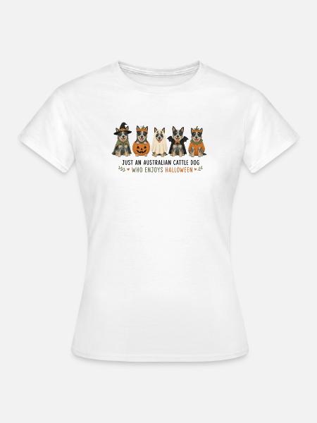 Australische Cattle Dog Halloween-Crew - Frauen T-Shirt - Weiß