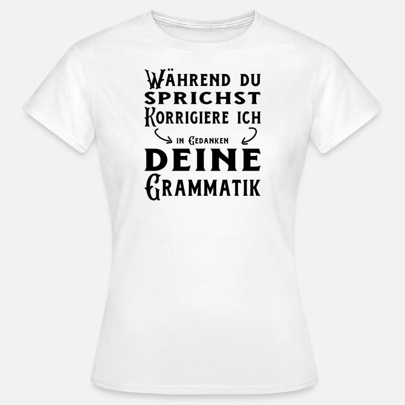 German language difficult language - Women's T-Shirt - white