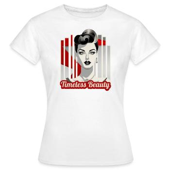 Beauté intemporelle - T-shirt Femme - blanc - Devant - AI Model Female 172 dark (172cm)