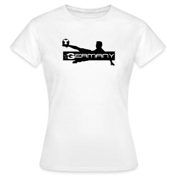 Allemagne Football Allemagne, Coupe du Monde, Sport,Cadeau - T-shirt Femme - blanc - Devant - AI Model Female 172 dark (172cm)