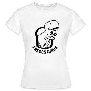 Prégosaurus dino - T-shirt Femme - blanc - Devant - AI Model Female 172 dark (172cm)