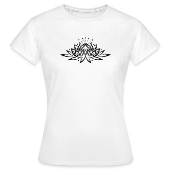 Fleur de Lotus, Lotus - T-shirt Femme - blanc - Devant - AI Model Female 172 dark (172cm)