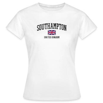 Southampton Uk - Frauen T-Shirt - Weiß - Vorne - AI Model Female 172 dark (172cm)