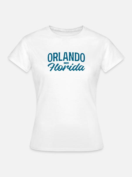 Orlando Florida Script Stil - Frauen T-Shirt - Weiß