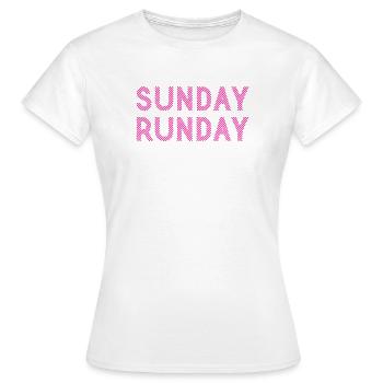 Course du dimanche - T-shirt Femme - blanc - Devant - AI Model Female 172 dark (172cm)