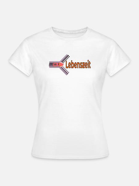 LEBENSZEIT ZEIT LEBEN - Frauen T-Shirt - Weiß