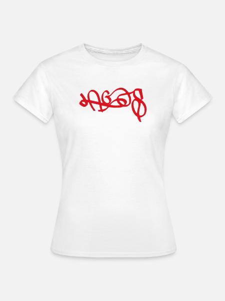 Rotes Lagos Graffiti - Frauen T-Shirt - Weiß